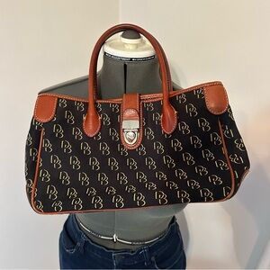 Dooney and Bourke black logo print purse